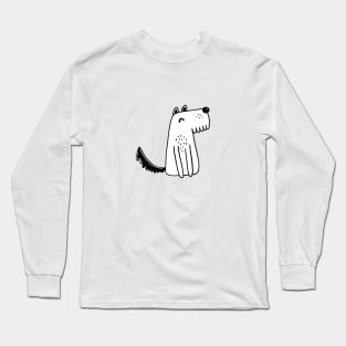 Cute dog illustration Long Sleeve T-Shirt